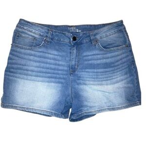 Time and Tru Women’s Mid-Rise Jean Shorts Size 14 Everyday, Casual,  Distressed